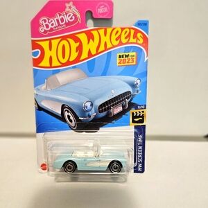Hot Wheels Barbie Movie Blue Corvette.